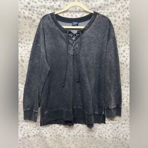 CHARLES RIVER APPAREL ACID WASH PULL OVER